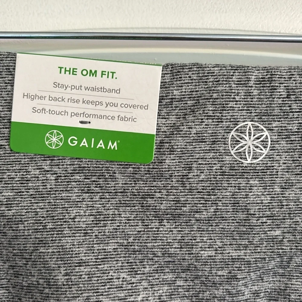 NWT Gaiam Women's High Waisted Yoga Pants Compression Workout Leggings, XS
